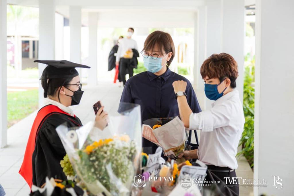 Graduates celebrating their achievement